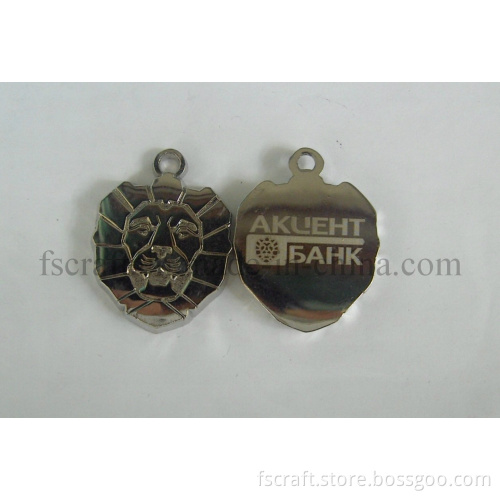 Bright Nickel Plating Custom Keychain Holder